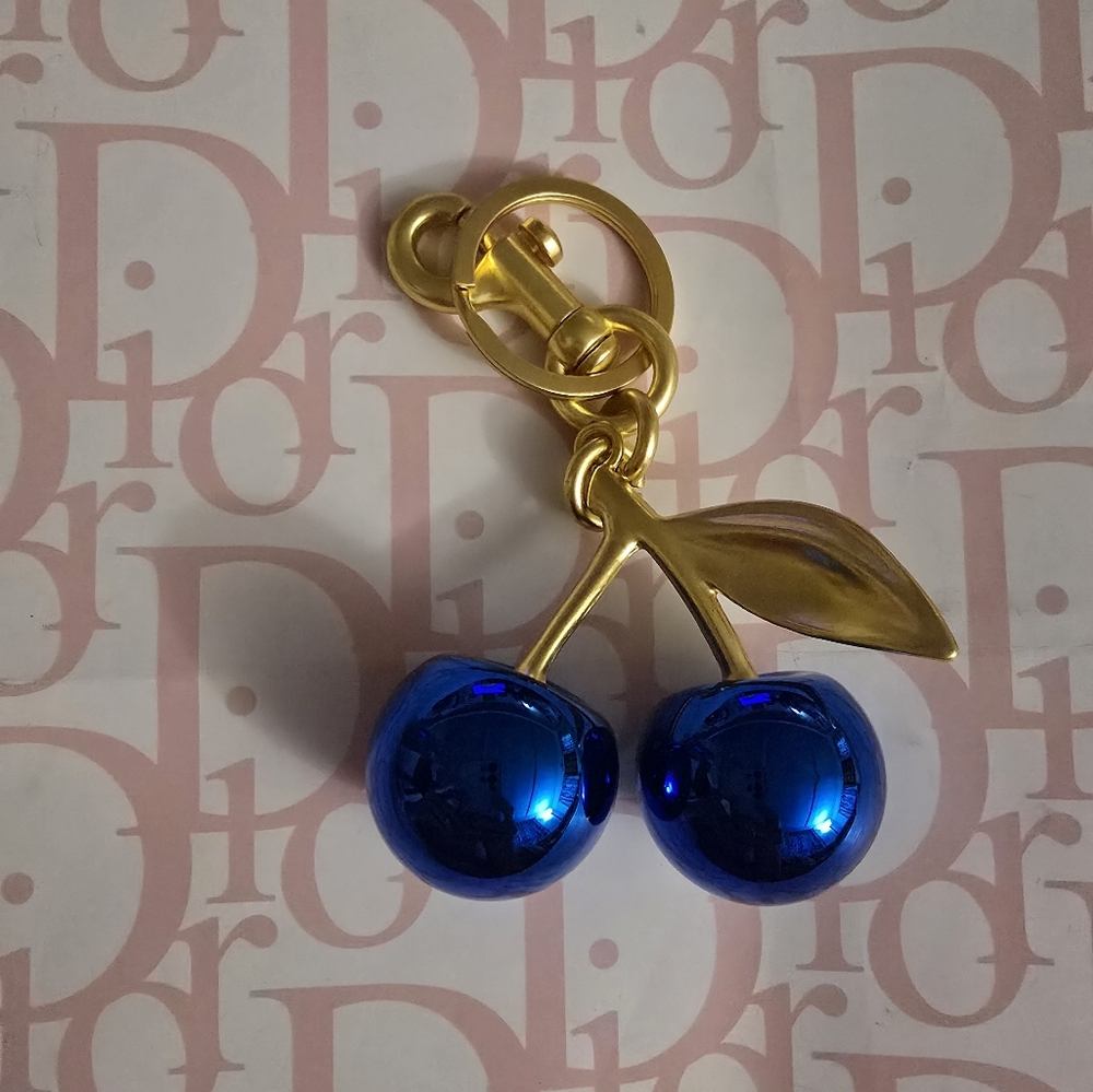 Coach inspired unbranded large cherry ๐ bag charm/ Keychain New - Picture 2 of 5